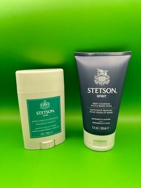 Stetson Spirit Deep Cleansing Face Body Wash/Extra Strength Deodorant